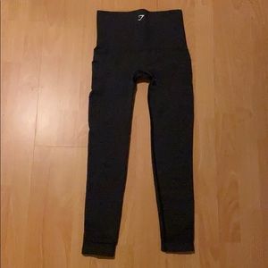 Gymshark Energy Seamless Leggings Black/Dark Grey